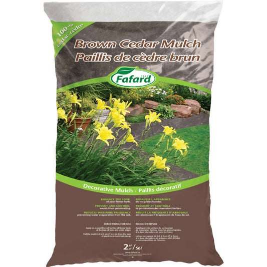 Brown Cedar Mulch 3 Cu-Ft