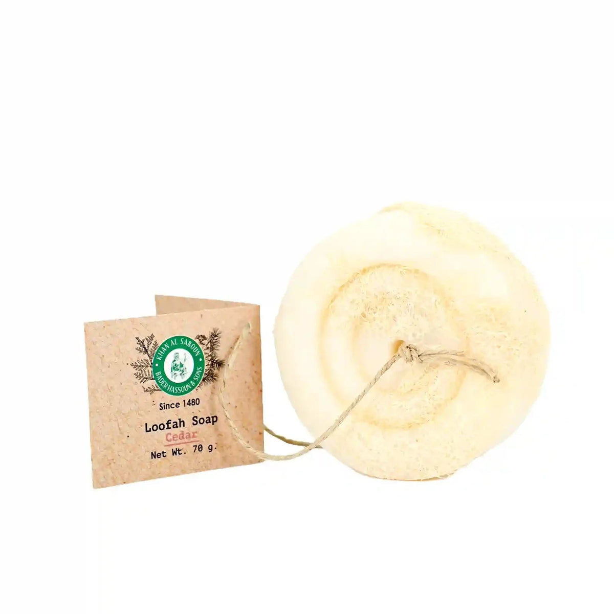 Savon à base de plantes avec loofah
